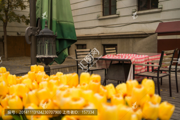鮮花和餐吧