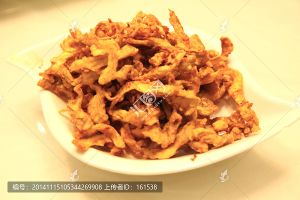 椒鹽蘑菇,油炸平菇