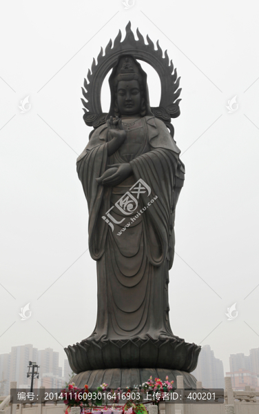 武漢歸元禪寺雙面觀(guān)世音菩薩佛像