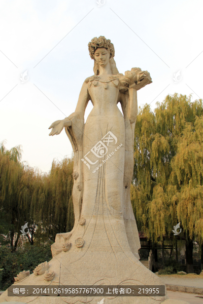 雕塑,天女散花