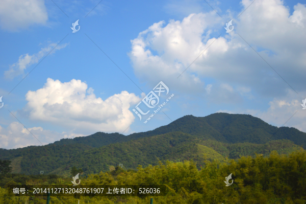 山景藍(lán)天白云