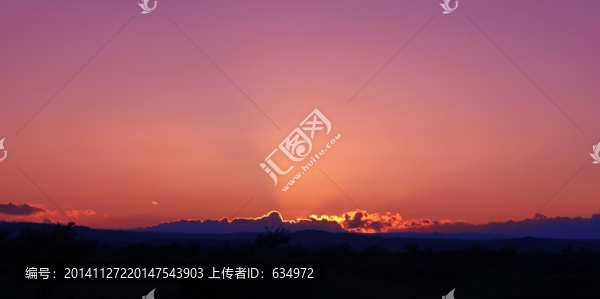 夕陽天空背景圖片