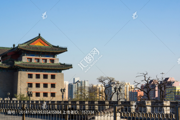 北京古城墻角樓