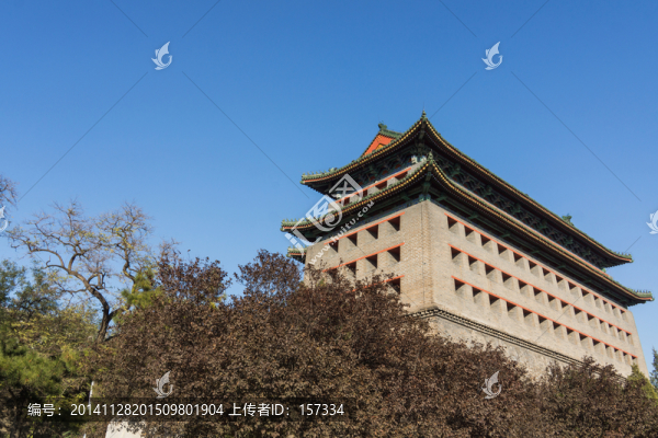 北京古城墻角樓