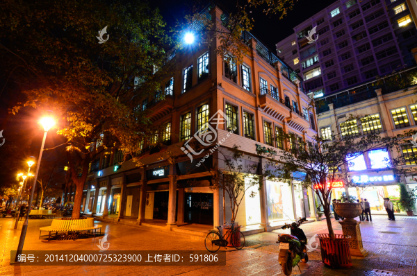 昆明同仁街老街夜景