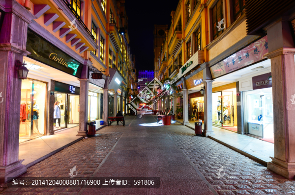 昆明同仁街老街夜景