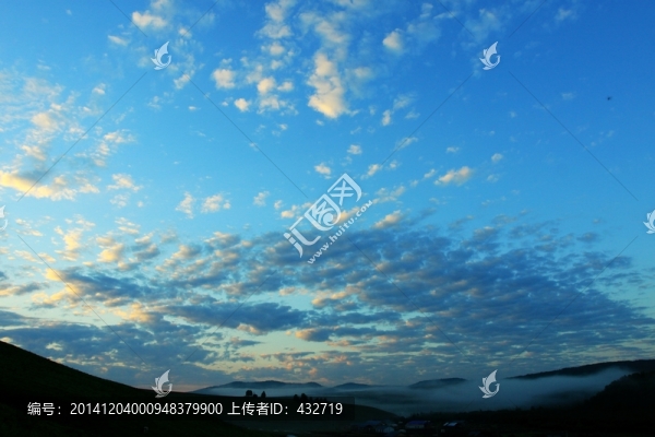 鄉(xiāng)村的早晨,天空素材