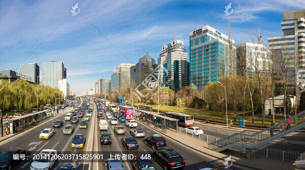 北京西二環(huán)路金融街高清全景圖