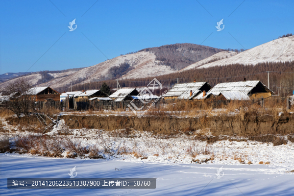 雪色村莊