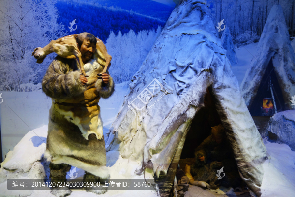 遠(yuǎn)古室韋人冬季居住址場(chǎng)景