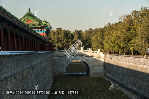 冬天傍晚的公園