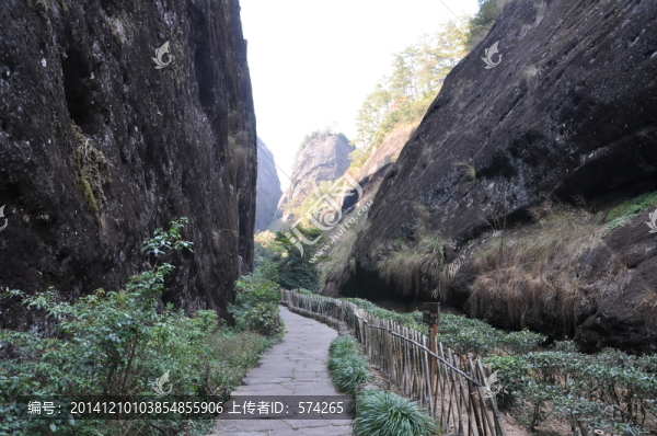 山間彎曲的小路