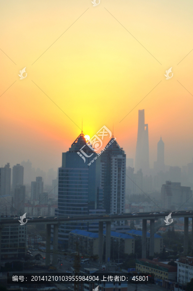 霧霾,霧上海市城市污染