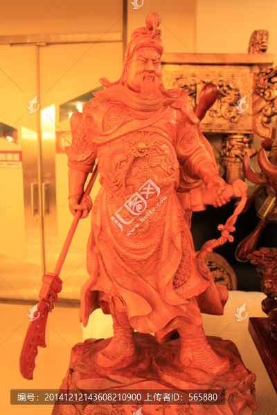 關(guān)公實木雕刻