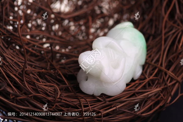 和田玉牛,玉石,玉器,手把件