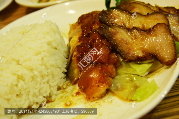 叉燒烤鴨雙拼飯