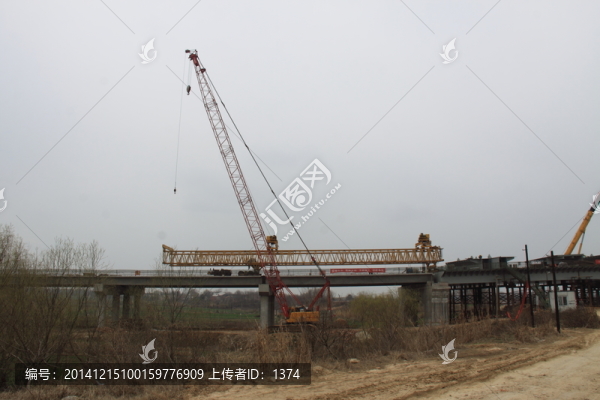 派河大橋建設