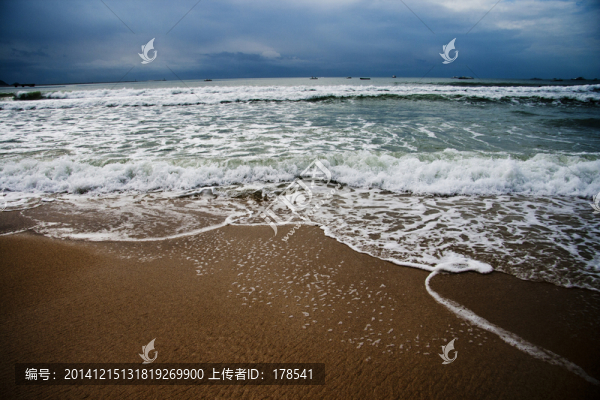 海灘,沙灘,大海,海洋,海水