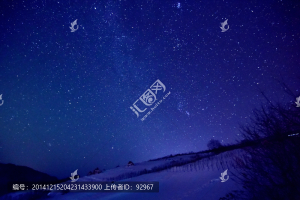 松嶺雪村星空