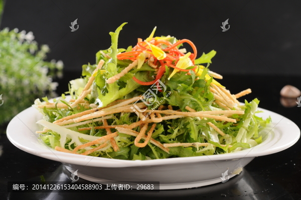 苦菊拌馓子