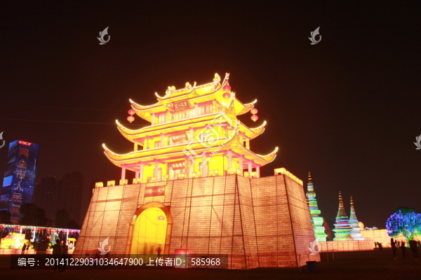 2015年橘子洲沙灘游樂園燈展