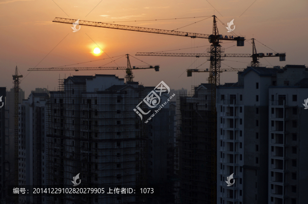 城市樓盤建筑工地