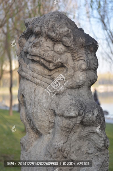 形態(tài)各異的小石獅子
