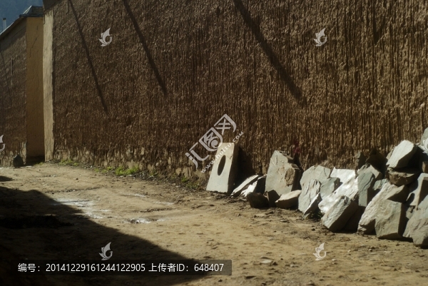 甘南拉卜楞寺喇嘛居所巷道