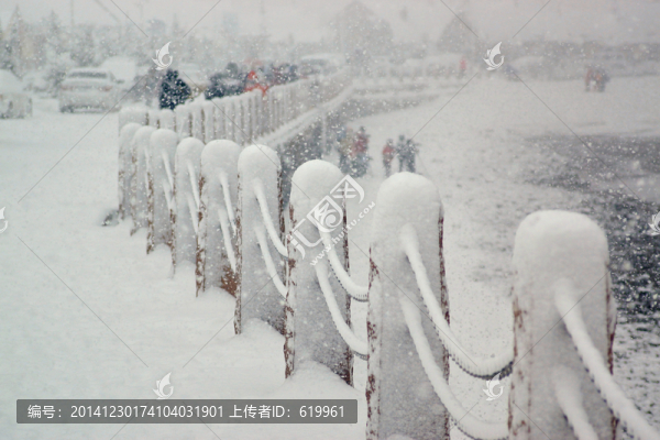 大雪,石欄