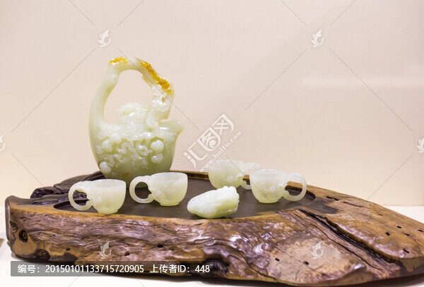 新疆和田黃玉山料,五福獻(xiàn)壽壺