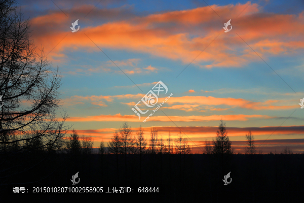 林海夕照
