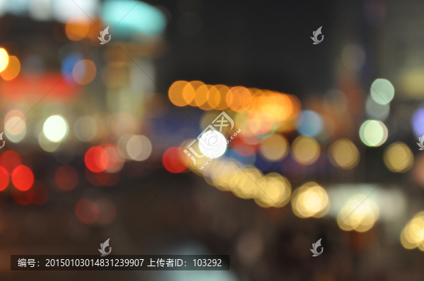 豐富多彩的光斑背景