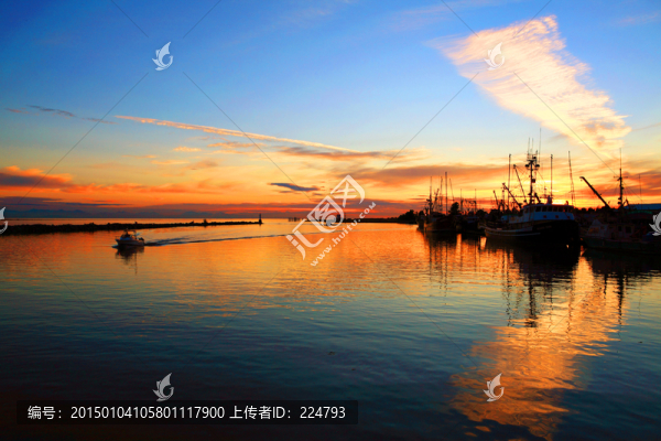 海上日落