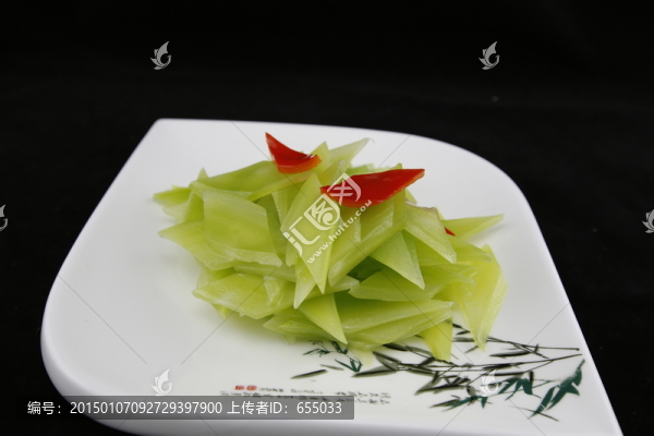 青炒萵筍片