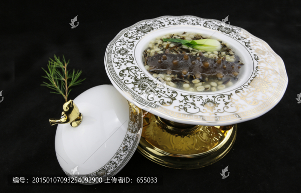 野黑米燴遼參