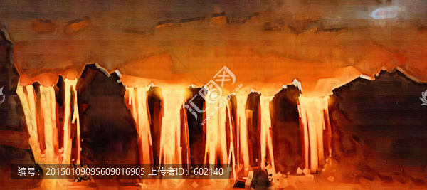風(fēng)景無框油畫