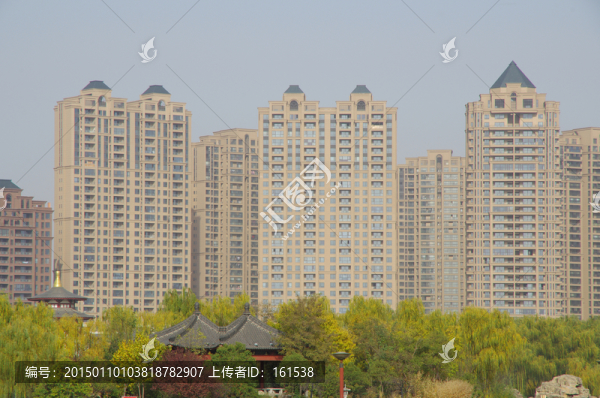 西安大唐芙蓉園外住宅建筑