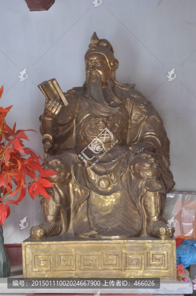 關(guān)羽銅塑像