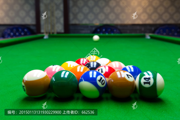 臺(tái)球特寫