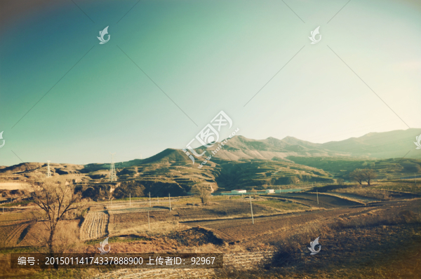 山西嵐縣袁家村索加溝丘陵梯田