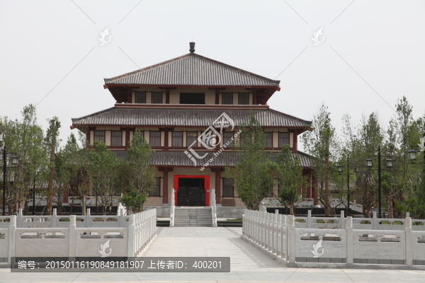 函谷關(guān)景區(qū)仿古建筑老子紀念館