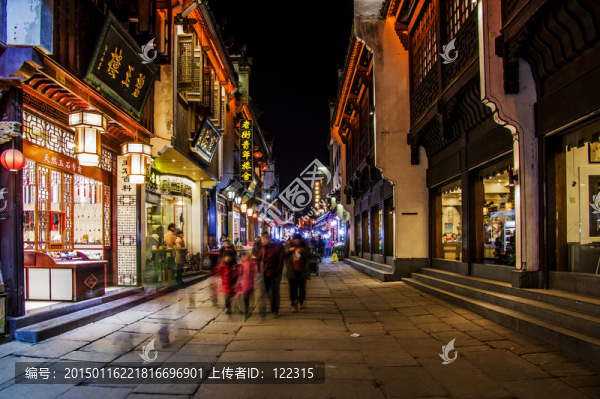 徽派建筑,屯溪老街,夜景
