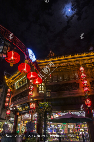 徽派建筑,屯溪老街,夜景