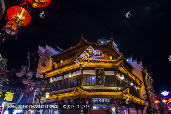 徽派建筑,屯溪老街,夜景
