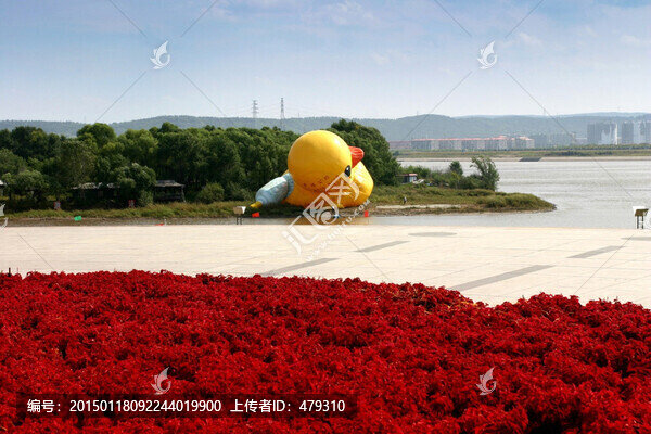 牡丹江畔,江畔公園,江畔建筑
