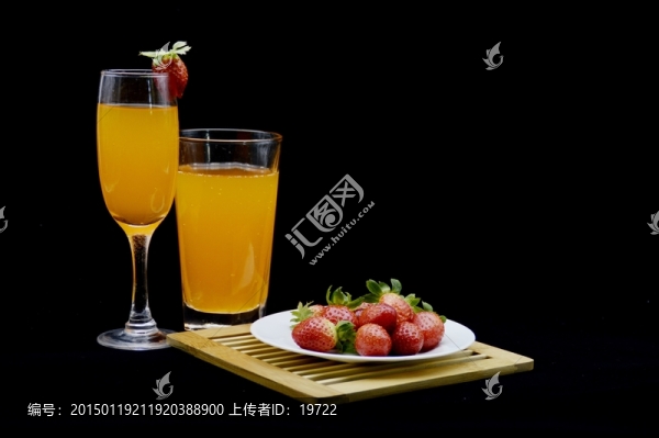 草莓果汁圖片