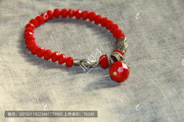 紅色藏銀手串