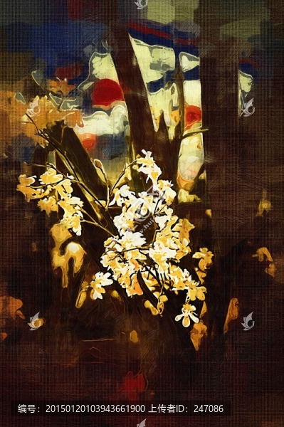 花卉,抽象畫