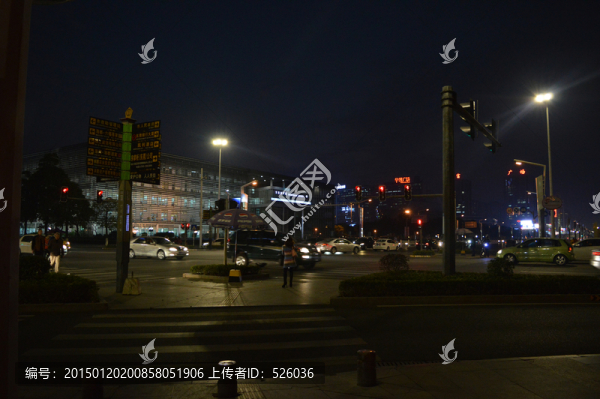 城市交通夜景