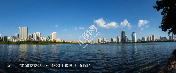 廈門筼筜湖全景圖